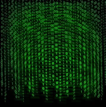 Binary on background Stock Photos