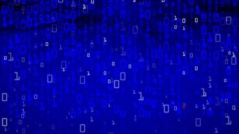 Binary Background. Running Numbers. Abstract Background. Vector Illustration Stock Illustration