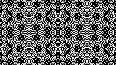Binary Ballet: Minimalist Black &amp; White Loop (4K, 40 sec) Stock Footage 269470042