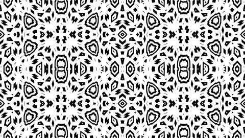 Binary Ballet: Seamless B&amp;W Geometric Animation (4K, 40 sec) Stock-Footage 269469775
