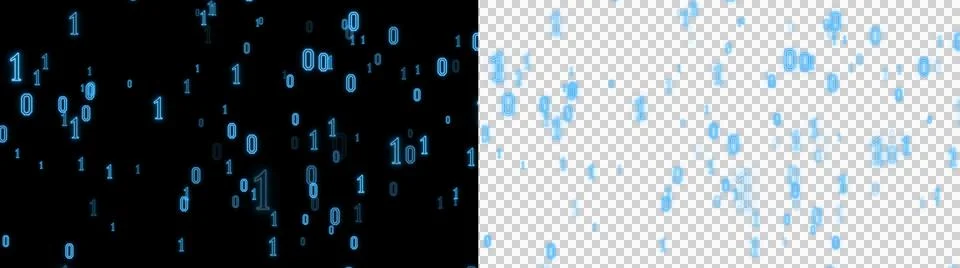 Binary bit 1 0 blue  Stockfoto's