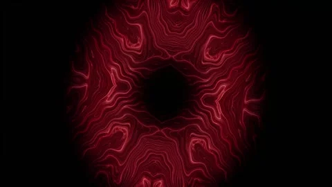 Binary Black Electric Neon Fluid 4K 60 FPS VJ Loop Background Stock Footage 340451344