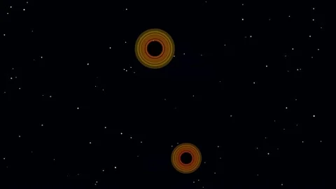 Binary Black Hole Merger – Gravitational Waves 4K Science Animation 库存影片 342126101