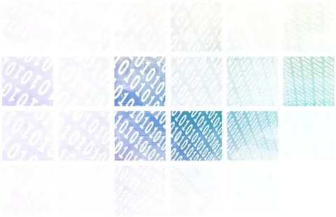 Binary blocks Stock Illustration