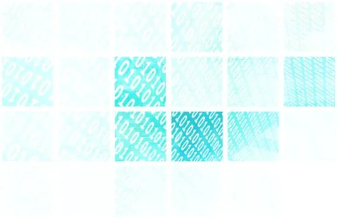 Binary blocks Stock Illustration