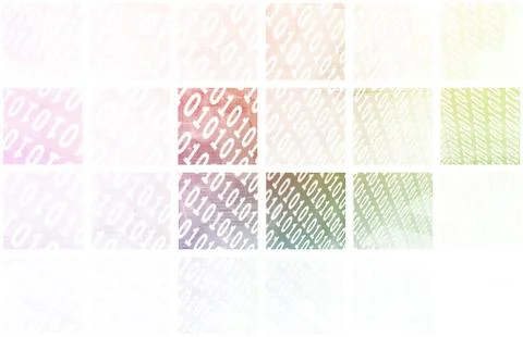 Binary blocks Illustrazione stock