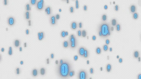 Binary blue 0 1 for hacker background Stock Footage 295191570