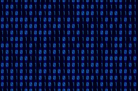 Binary blue Stock Illustration