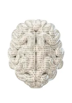 Binary brain Stock-Illustration