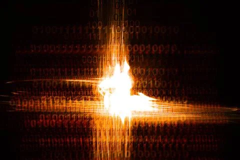 Binary Chaos binary chaos computer code with light Copyright: xZoonar.com/... Stock Photos