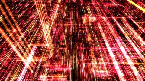 Binary circuit board future tech cyber security concept. 3D render 4K loop Stock Footage 87805098