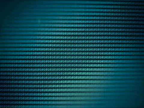 Binary circuit board future technology, blue cyber security concept backgroun 库存照片