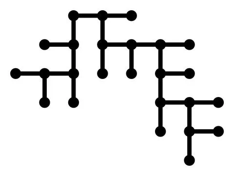 Binary Circuit - Vector Icon Illustration Stock Illustration