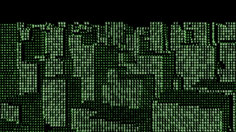 Binary City Flyover Stock Footage 39600445