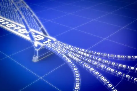 Binary City イラスト素材