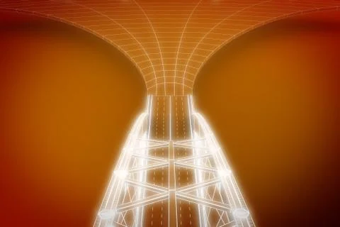 Binary City Stock Illustration