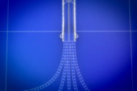 Binary City Stock Illustration