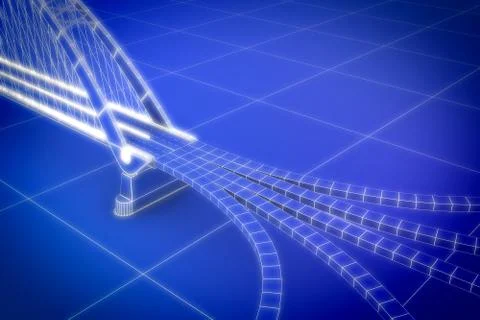 Binary City Stock Illustration