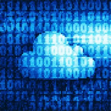 Binary cloud Illustration