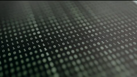 Binary code of 0 and 1, Matrix aesthetic Stock Footage 331125921