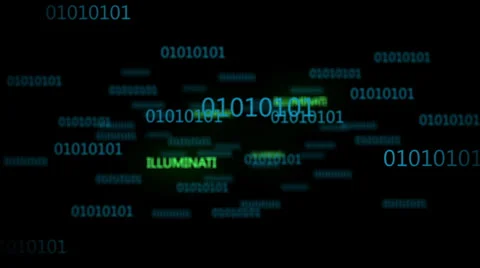 Binary Code 003 - Illuminati - 30 fps Stock Footage 25545904