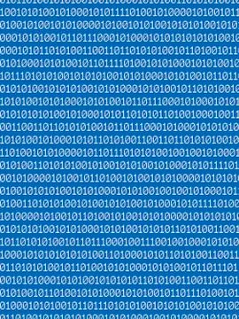 Binary code, 1s and 0s - illustration Illustrazione stock