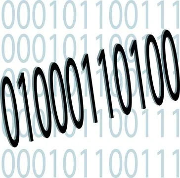 Binary code in 3d 3d binary code across binary code in gray Copyright: xZo... 库存照片