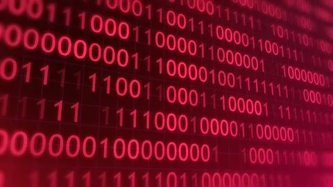 BINARY CODE 3D BG WITH CAMERA MOVEMENT. ABSTRACT BINARY 0 AND 1 CODE FALLIN.. 스톡 일러스트