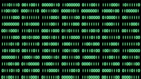 Binary Code. 8K 30fps Stock Footage 119908178