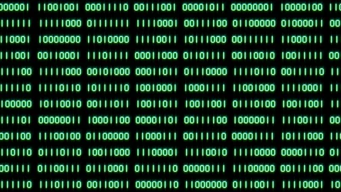 Binary Code. 8K 30fps Stock Footage 119908235