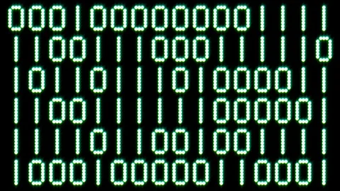 Binary Code. 8K 30fps Stock Footage 119908299