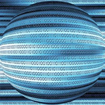 Binary code abstract Stock Illustration