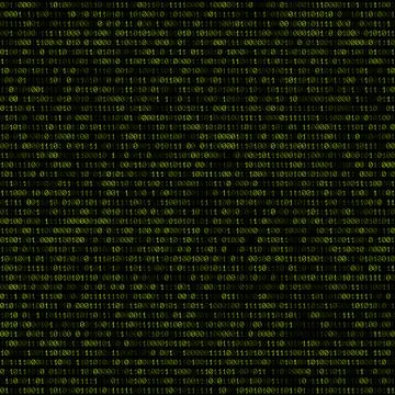 Binary code abstract seamless pattern. Stock Illustration