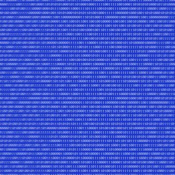 Binary code abstract seamless pattern. Stock Illustration