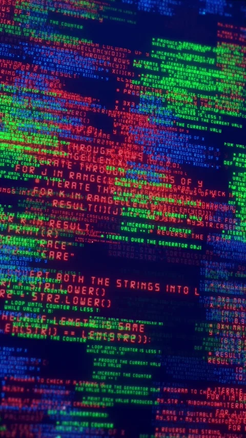 Binary code abstract technology background. Big data. Coding or hacker concept Stock Footage 315419150