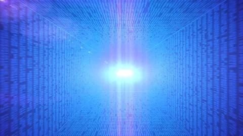 Binary code on abstract technology background Stock Illustration