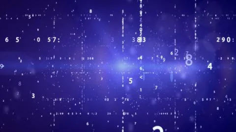 Binary code on abstract technology background Stock Illustration