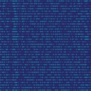 Binary Code, Algorithm binary, data code, encryption and encoding, row matr.. 库存插图