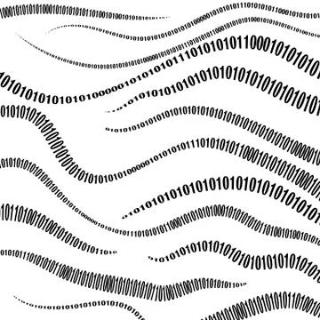 Binary Code Algorithm, Decryption and Encoding Stock Illustration