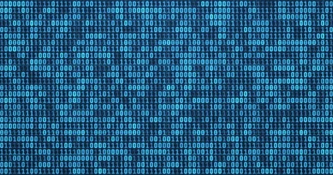 Binary, code and computer language with encryption for cyber message, virtual Stockbeeldmateriaal 284308870