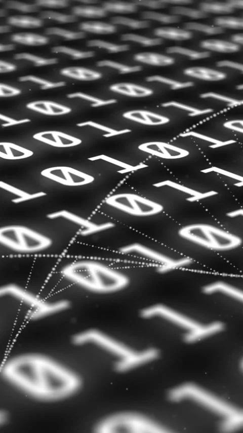 Binary code and DNA strand animating over digital background Stock Footage 319055757