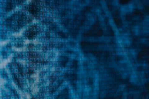 Binary code and network wire backgrounds, 库存照片