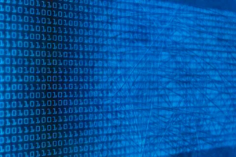 Binary code and network wire backgrounds, 库存照片