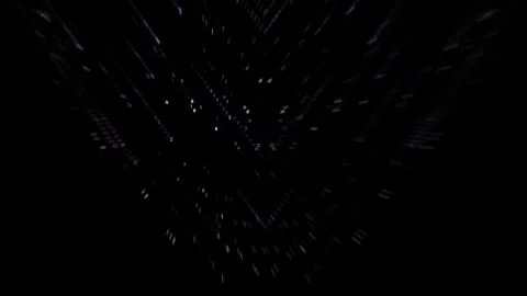 Binary Code and Purple Light Streaks Cyber Technology Background Stock Footage 341488057