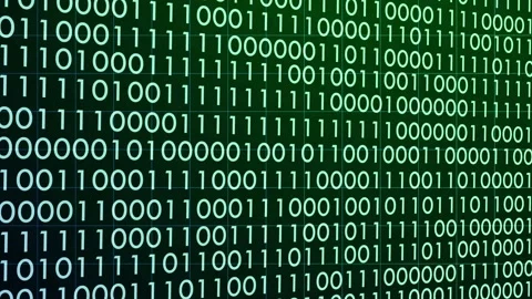 Binary code animated background green Stock Footage 298929247