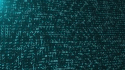 Binary Code Animation on a Blue Background. Coding Background Animation Stock Footage 269502302