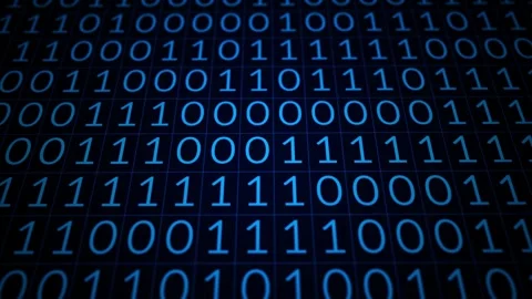 Binary Code Animation Digital Data Technology Background 스톡 동영상 335609152