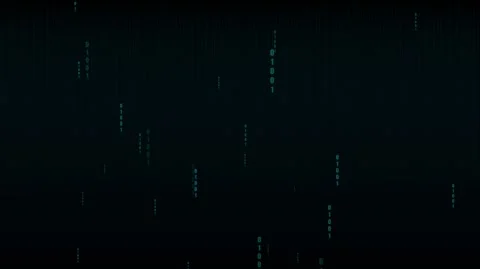 Binary code animation with falling green numbers. Binary code matrix data b.. 스톡 동영상 337131949