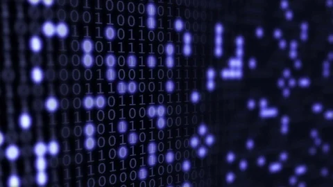 Binary Code Animation Stock Footage 72378636