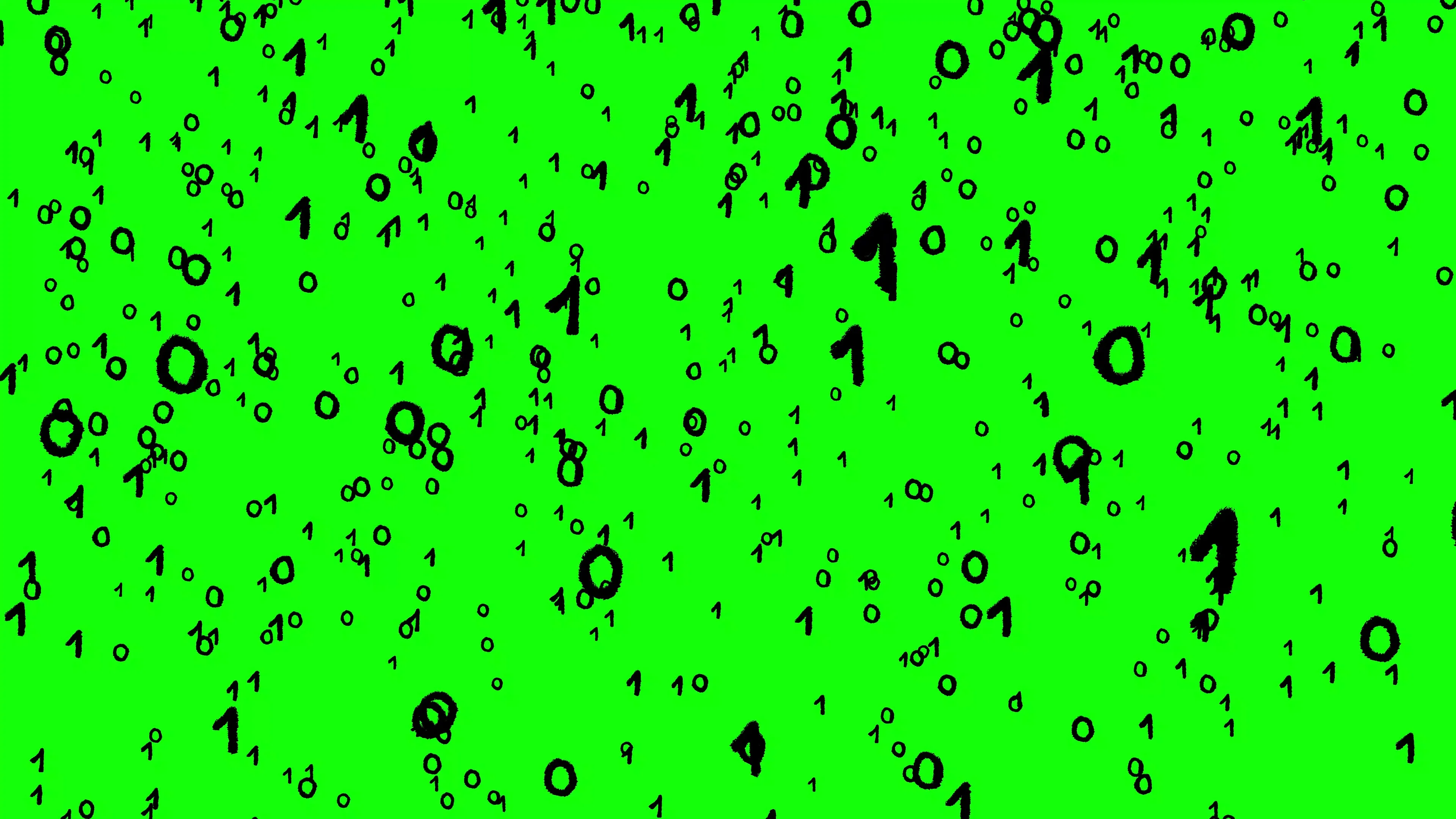 Binary Code Animation On Green Screen Stock Video Pond5